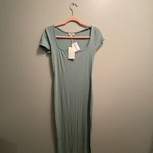 Elegant Blue Women's Dress